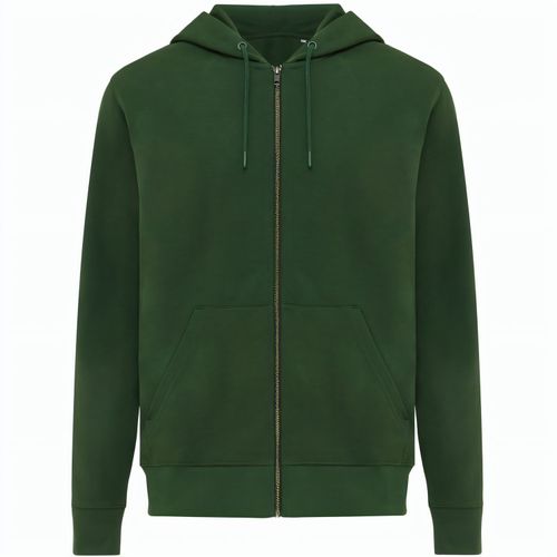 Iqoniq Abisko Zip-Kapuzenpullover aus recycelter Baumwolle (Art.-Nr. CA111955) - Unisex-Kapuzenpulli mit Modern-Fit...