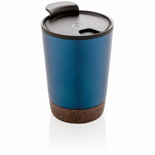 GRS rPP Edelstahl-Kaffeebecher mit Kork (Art.-Nr. CA120140) - Beginnen Sie Ihren Tag mit Ihrem Lieblin...