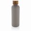 Wood Vakuumflasche aus RCS recyceltem Stainless-Steel (Grau) (Art.-Nr. CA123083)