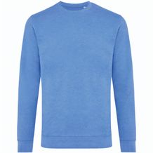 Iqoniq Denali ungefärbt. Rundhals-Sweater aus recycelter BW (heather blue) (Art.-Nr. CA128247)