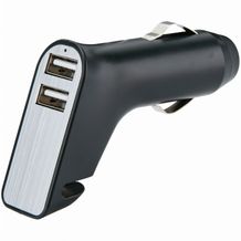 Dual USB Ladegerät (schwarz, silber) (Art.-Nr. CA134549)