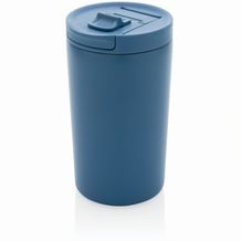 Doppelwandiger Vakuum-Becher aus RCS recyceltem SS (blau) (Art.-Nr. CA151395)