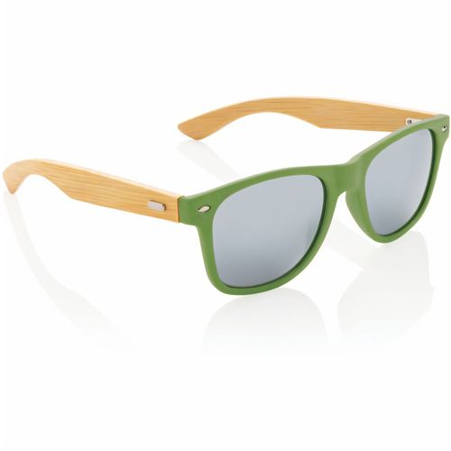 Sonnenbrille aus Bambus und RCS recyceltem Kunststoff (Art.-Nr. CA153131) - Diese Sonnenbrille hat einen RCS-zertifi...