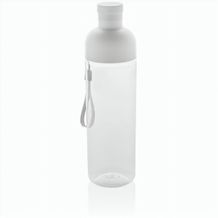 Impact auslaufsichere Wasserflasche aus RCS recyc. PET 600ml (weiß) (Art.-Nr. CA156100)