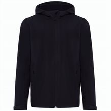 Iqoniq Makalu Herren Softshelljacke aus recyceltem Polyester (Schwarz) (Art.-Nr. CA169785)