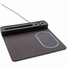 Air Mousepad mit 5W Wireless Charger und USB (Schwarz) (Art.-Nr. CA175925)