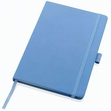Sam A5 Notizbuch aus RCS zertifiziertem Lederfaserstoff (Sky blue) (Art.-Nr. CA178613)