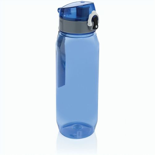 Yide verschließbare Wasserflasche aus RCS rec. PET, 800ml (Art.-Nr. CA196099) - Diese RCS RPET Wasserflasche ist auslauf...