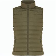 Iqoniq Meru Damen Bodywarmer aus recyceltem Polyester (khaki) (Art.-Nr. CA200235)