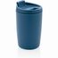 GRS recycelter PP-Becher mit Flip-Deckel (blau) (Art.-Nr. CA203095)