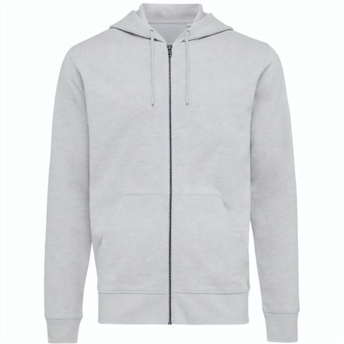 Iqoniq Abisko Zip-Kapuzenpullover aus recycelter Baumwolle (Art.-Nr. CA216359) - Unisex-Kapuzenpulli mit Modern-Fit...