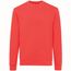 Iqoniq Zion Rundhals-Sweater aus recycelter Baumwolle (luscious red) (Art.-Nr. CA220254)