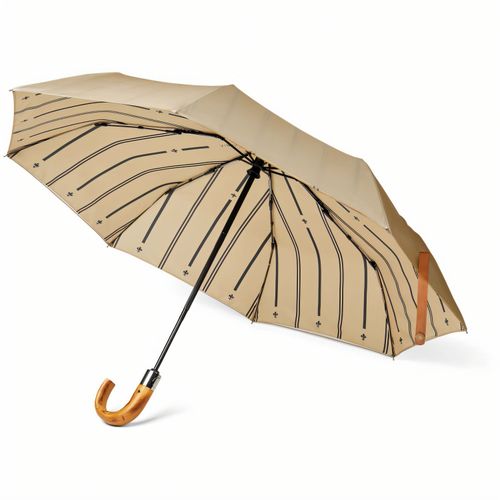 VINGA Bosler AWARE 21" faltbarer Schirm aus recyceltem PET (Art.-Nr. CA222189) - Mit diesem klassischen und unauffällige...