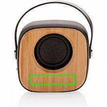 Bambus 3W Wireless Fashion Speaker (schwarz) (Art.-Nr. CA230289)