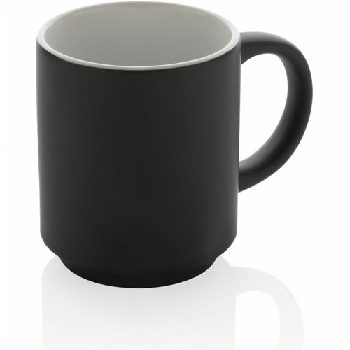 Stapelbare Keramiktasse, 180ml (Art.-Nr. CA244818) - Diese stapelbaren Keramiktasen lassen...