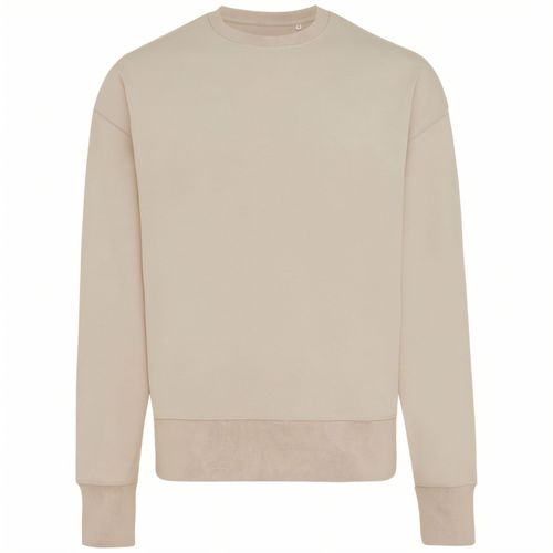 Iqoniq Kruger Relax-Rundhals-Sweater aus recycelt. Baumwolle (Art.-Nr. CA245639) - Unisex-Pullover mit Rundhalsausschnitt...