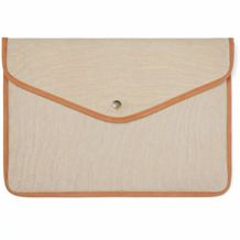 VINGA Bosler 14" Laptop-Tasche aus GRS recyceltem Canvas (Greige) (Art.-Nr. CA246363)