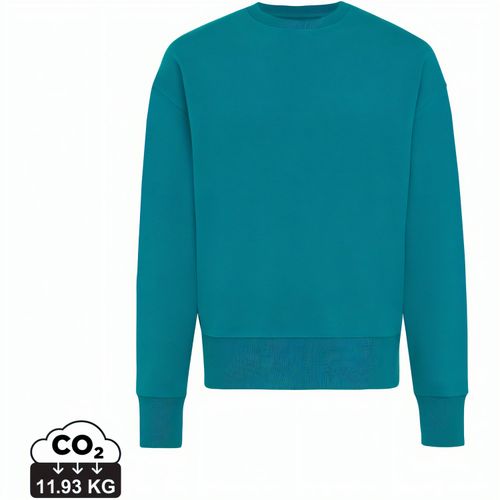 Iqoniq Kruger Relax-Rundhals-Sweater aus recycelt. Baumwolle (Art.-Nr. CA246998) - Unisex-Pullover mit Rundhalsausschnitt...