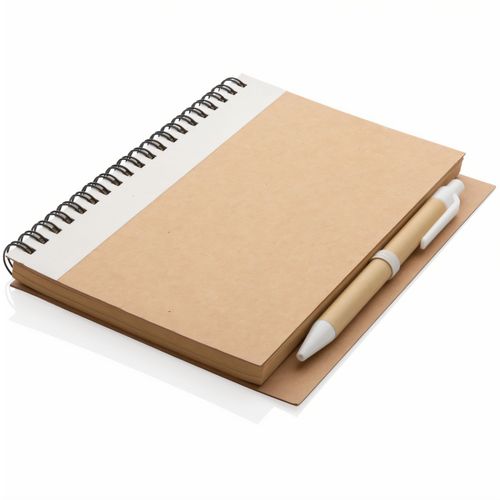 Kraft Spiral-Notizbuch mit Stift (Art.-Nr. CA264481) - Notieren Sie alle Ihre Gedanken, Ideen,...