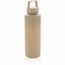 Wasserflasche mit Henkel aus RCS rPP (Braun) (Art.-Nr. CA299354)