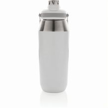 1L Vakuum StainlessSteel Flasche mit Dual-Deckel-Funktion (weiß) (Art.-Nr. CA299854)