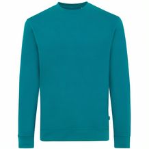 Iqoniq Zion Rundhals-Sweater aus recycelter Baumwolle (verdigris) (Art.-Nr. CA303283)