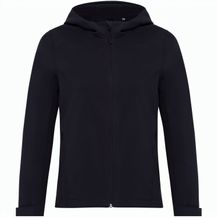 Iqoniq Makalu Damen Softshelljacke aus recyceltem Polyester (Schwarz) (Art.-Nr. CA305035)