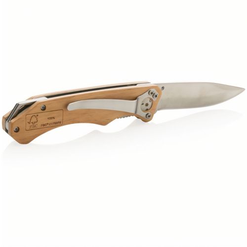 Outdoormesser aus Holz (Art.-Nr. CA305685) - Großes Outdoormesser mit Klinge au...