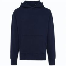 Iqoniq Yoho Relax-Hoodie aus recycelter Baumwolle (navy blau) (Art.-Nr. CA306348)