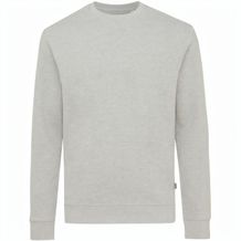 Iqoniq Denali ungefärbt. Rundhals-Sweater aus recycelter BW (heather grey) (Art.-Nr. CA306624)