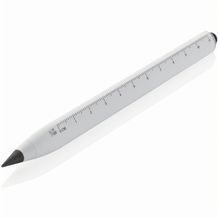 Eon Infinity Multitasking Stift aus RCS recycelt. Aluminium (weiß) (Art.-Nr. CA311337)