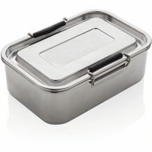 Auslaufsichere Lunchbox aus RCS recyceltem Stainless Steel (silber) (Art.-Nr. CA316016)