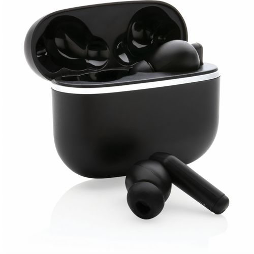 Swiss Peak TWS Ohrhörer 2.0 aus RCS recyceltem Kunststoff (Art.-Nr. CA318394) - True-Wireless-Ohrhörer der neuen Genera...