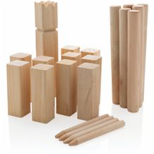 Kubb Outdoor Wurfspiel aus Holz (Braun) (Art.-Nr. CA321659)