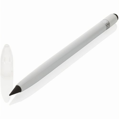 Tintenloser Stift aus Aluminium mit Radiergummi (Art.-Nr. CA351482) - Dieser tintenlose Stift mit Radiergummi...