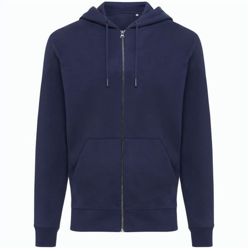 Iqoniq Abisko Zip-Kapuzenpullover aus recycelter Baumwolle (Art.-Nr. CA365300) - Unisex-Kapuzenpulli mit Modern-Fit...