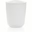 Antimikrobieller Kaffeebecher im klassischen Design (weiß) (Art.-Nr. CA384754)