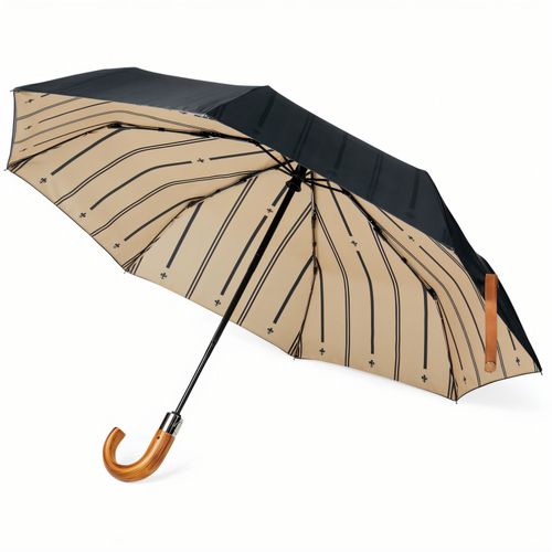 VINGA Bosler AWARE 21" faltbarer Schirm aus recyceltem PET (Art.-Nr. CA384968) - Mit diesem klassischen und unauffällige...