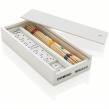 Deluxe Mikado/Domino Set in Holzbox (weiß) (Art.-Nr. CA400226)