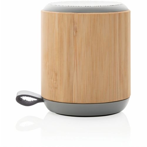 Bambus und Stoff 3W Wireless Speaker (Art.-Nr. CA403669) - Dieser 3W Bambus Lautsprecher mit einer...
