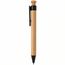 Bambus Stift mit Wheatstraw-Clip (Schwarz) (Art.-Nr. CA412030)