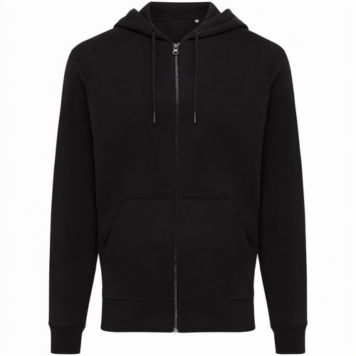 Iqoniq Abisko Zip-Kapuzenpullover aus recycelter Baumwolle (Art.-Nr. CA413937) - Unisex-Kapuzenpulli mit Modern-Fit...