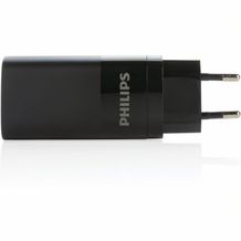 Philips 65W Ultra-Schnell-PD 3-Port-USB-Wandladegerät (Schwarz) (Art.-Nr. CA414446)