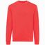 Iqoniq Zion Rundhals-Sweater aus recycelter Baumwolle (luscious red) (Art.-Nr. CA432393)