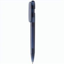 Devin transparenter Stift aus GRS zertifiziertem rABS (navy blau) (Art.-Nr. CA448856)