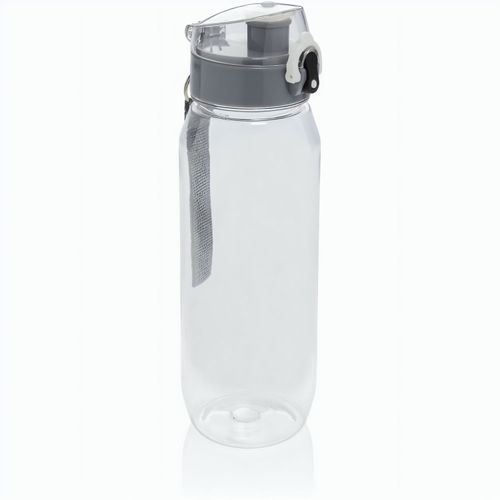 Yide verschließbare Wasserflasche aus RCS rec. PET, 800ml (Art.-Nr. CA458729) - Diese RCS RPET Wasserflasche ist auslauf...