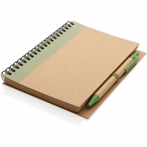 Kraft Spiral-Notizbuch mit Stift (Art.-Nr. CA492835) - Notieren Sie alle Ihre Gedanken, Ideen,...
