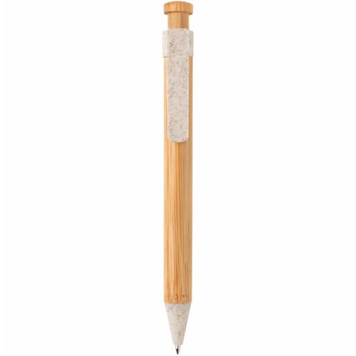 Bambus Stift mit Wheatstraw-Clip (Art.-Nr. CA501238) - Der perfekte Stift für Ihre Notize...