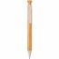 Bambus Stift mit Wheatstraw-Clip (weiß) (Art.-Nr. CA501238)