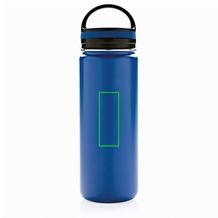 Auslaufsichere Vakuumflasche mit großer Trinköffnung (blau) (Art.-Nr. CA502639)